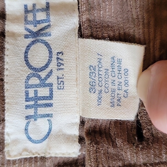 CHEROKEE Brown Corduroy Pants - Picture 3 of 4